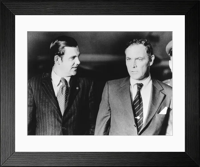 Framed Print : Brig. Gen. Alexander Haig (right), and Nixon's Press Secretary, Ronald Ziegler leaving for Beijing. Dec. 29, 1971 Framed Print : Brig. Gen. Alexander Haig (right), and Nixon's Press Secretary, Ronald Ziegler leaving for Beijing. Dec. 29, 1971