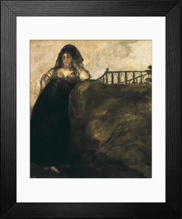 Framed Print : AISA / Everett Collection GOYA Y LUCIENTES, Francisco de (1746-1828). Manola (La Leocadia). 1819-1823. Mural painting mounted on canvas