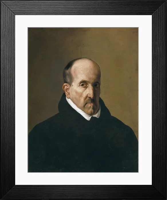 Framed Print : VELAZQUEZ, Diego Rodrguez de Silva (1599-1660). Don Luis de Gngora. ca. 1622. Baroque art. Oil on canvas. SPAIN. Madrid. Prado Museum. AISA / Everett Collection**US SALES ONLY**