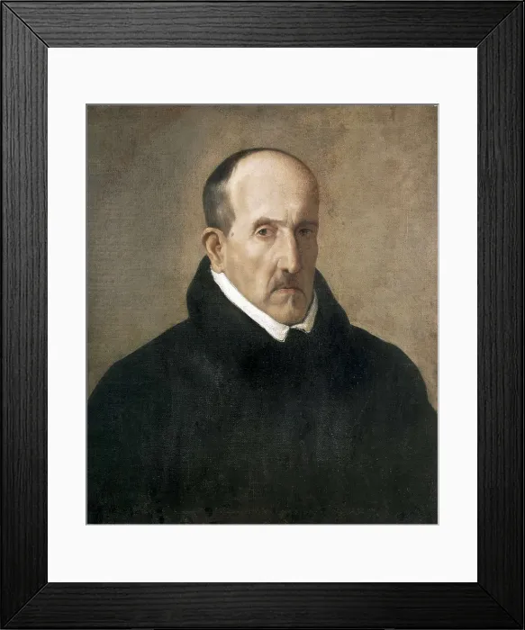 Framed Print : VELAZQUEZ, Diego de, copy. Don Luis de Gngora. 17th c. Baroque art. Oil on canvas. SPAIN. Madrid. Lzaro Galdiano Foundation. AISA / Everett Collection**US SALES ONLY**
