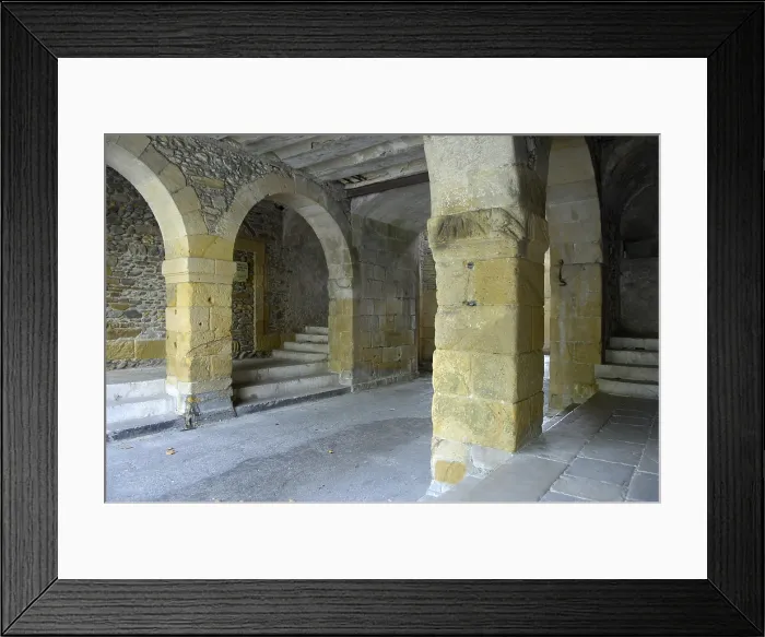 Framed Print : FRANCE. Navarrenx. Wall arches. AISA / Everett Collection**US SALES ONLY**