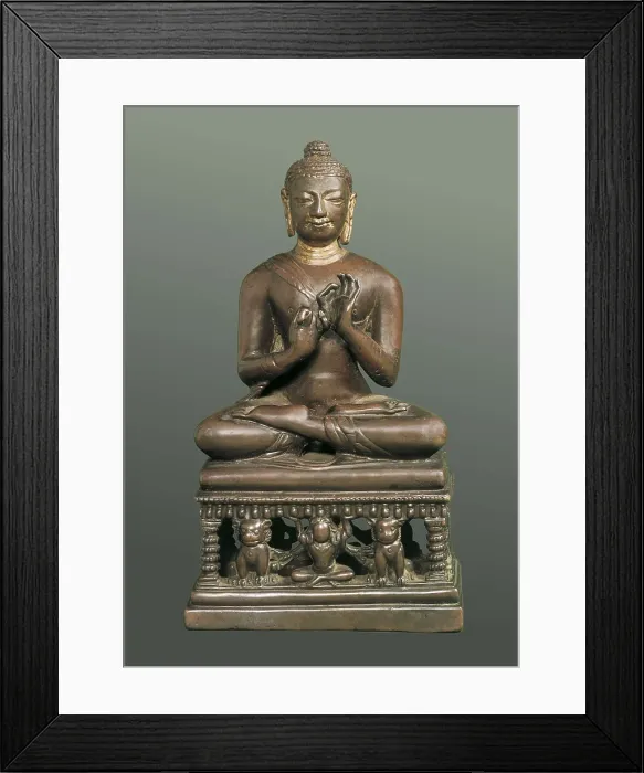 Framed Print : Bronze Buddha. 8th c. Hindu art. Sculpture on bronze. UNITED KINGDOM. London. The British Museum. Proc: INDIA. JAMMU AND KASHMIR. AISA / Everett Collection**US SALES ONLY** Framed Print : Bronze Buddha. 8th c. Hindu art. Sculpture on bronze. UNITED KINGDOM. London. The British Museum. Proc: INDIA. JAMMU AND KASHMIR. AISA / Everett Collection**US SALES ONLY**