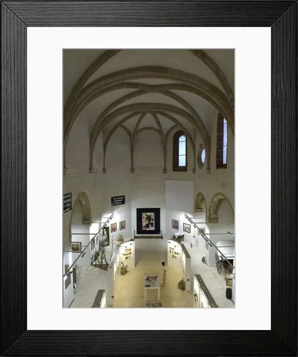 Framed Print : SPAIN. Mont-Roig del Camp. Interior of the Old Church, with an exhibition dedicated to Mir. AISA / Everett Collection**US SALES ONLY**