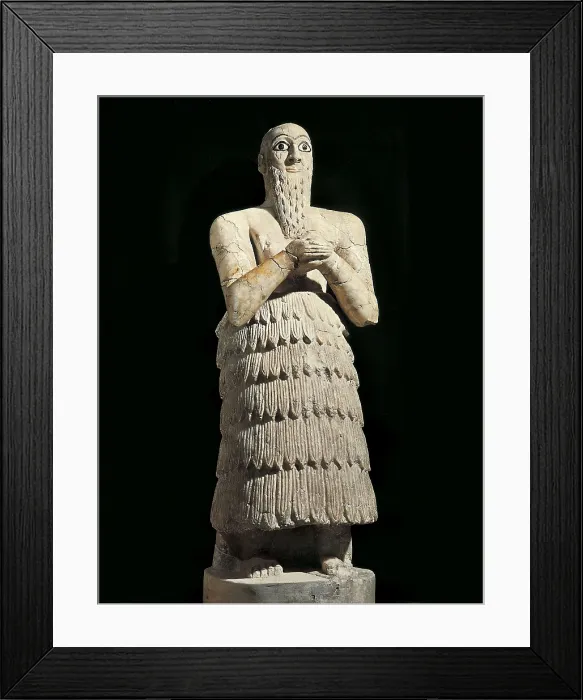 Framed Print : Statue of Itur-Shamagen, King of Mari. 2800 -2300 BC. Alabaster. Mesopotamian art. Sculpture. SYRIA. Damascus. National Museum. AISA / Everett Collection**US SALES ONLY** Framed Print : Statue of Itur-Shamagen, King of Mari. 2800 -2300 BC. Alabaster. Mesopotamian art. Sculpture. SYRIA. Damascus. National Museum. AISA / Everett Collection**US SALES ONLY**