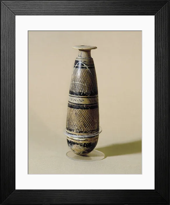 Framed Print : Attic Alabastron. 2nd c. BC. Hellenistic art. Ceramics. SPAIN. Barcelona. Archaeology Museum of Catalonia. Proc: SPAIN. L'Escala. Empries Framed Print : Attic Alabastron. 2nd c. BC. Hellenistic art. Ceramics. SPAIN. Barcelona. Archaeology Museum of Catalonia. Proc: SPAIN. L'Escala. Empries