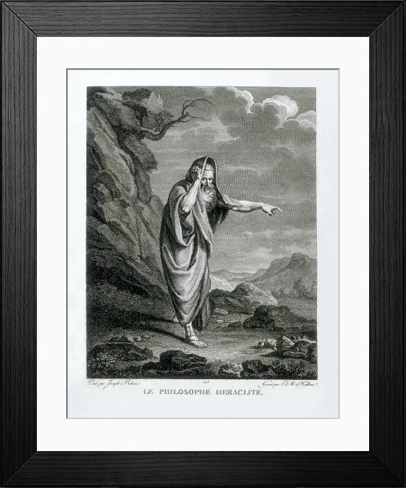 Framed Print : HERACLEITUS (540-480 BC). Engraving. SPAIN. Madrid. National Library. AISA / Everett Collection**US SALES ONLY** Framed Print : HERACLEITUS (540-480 BC). Engraving. SPAIN. Madrid. National Library. AISA / Everett Collection**US SALES ONLY**
