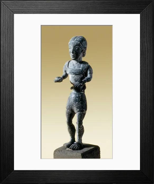 Framed Print : Ex-voto. 2nd c. Sculpture on bronze. SPAIN. Vic. Vic Episcopal Museum. Proc: SPAIN. L'Escala. Empries. AISA / Everett Collection**US SALES ONLY**