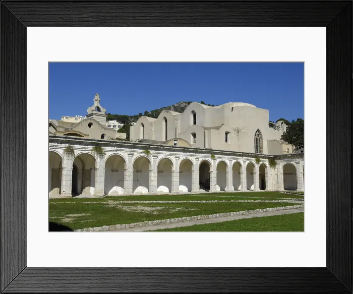Framed Print : ITALY. Capri. Capri Island. Certosa (Carthusian monastery) of San Giacomo. Cloister. AISA / Everett Collection**US SALES ONLY**