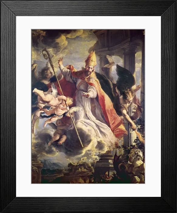 Framed Print : COELLO, Claudio (1642-1693). The Triumph of St. 1664. Baroque art. Oil on canvas. SPAIN. Madrid. Prado Museum. AISA / Everett Collection**US SALES ONLY**
