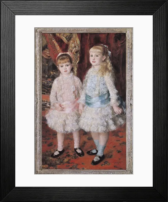 Framed Print : RENOIR, Pierre-Auguste (1841-1919). Pink and Blue or, The Cahen d'Anvers Girls. 1881. Impressionism. Oil on canvas. BRAZIL. Sao Paulo. Sao Paulo Museum of Art