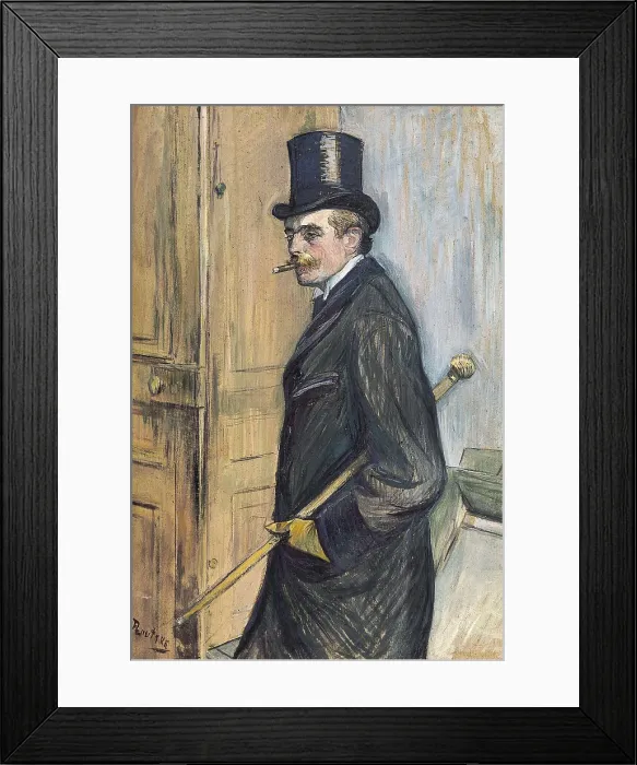 Framed Print : TOULOUSE-LAUTREC, Henri de (1864-1901). Portrait of Louis Pascal. 1893. Oil on cardboard. Post-Impressionism. Oil. FRANCE. Albi. Toulouse-Lautrec Museum