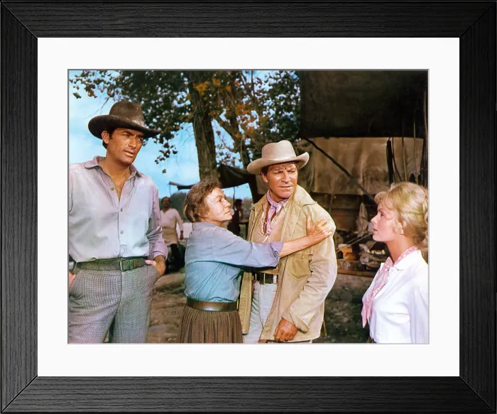 Framed Print : HOW THE WEST WAS WON, Gregory Peck, Thelma Ritter, Robert Preston, Debbie Reynolds, 1962