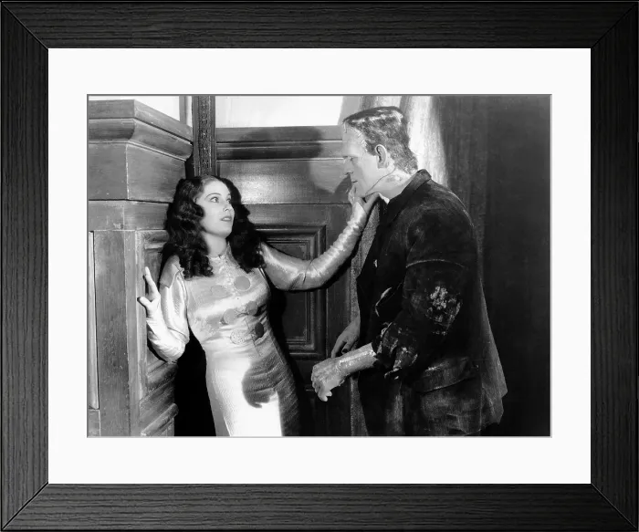 Framed Print : THE BRIDE OF FRANKENSTEIN, from left: Valerie Hobson, Boris Karloff, 1935 Framed Print : THE BRIDE OF FRANKENSTEIN, from left: Valerie Hobson, Boris Karloff, 1935