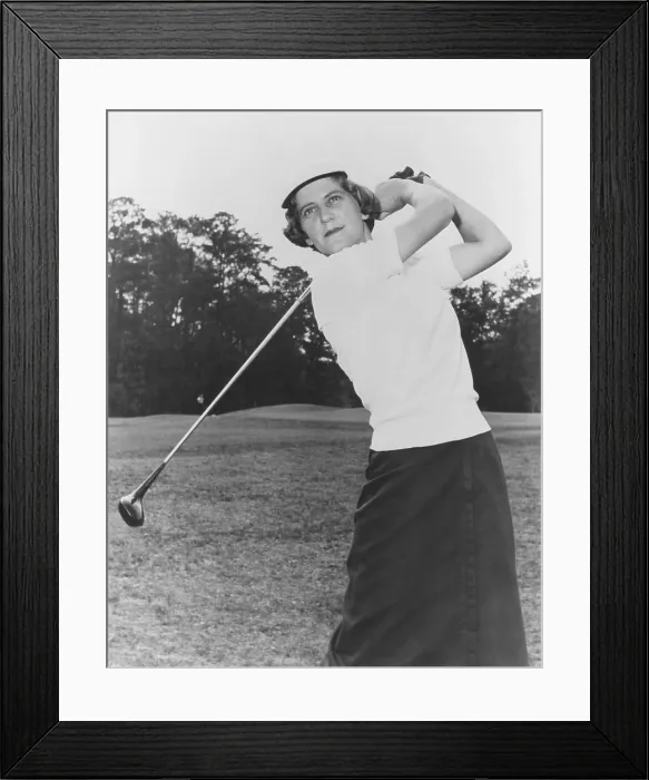 Framed Print : Mary Lena Faulk was an American professional golfer, ca. 1956. She retired from the pro tour in 1965 after winning 10 tournaments. (CSU_2015_9_815)