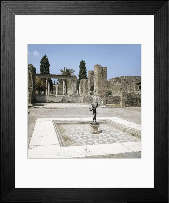 Framed Print : ITALY. CAMPANIA. NAPLES. Pompeii. House of the Faun. Atrium. Roman art. Early Empire. AISA / Everett Collection**US SALES ONLY**