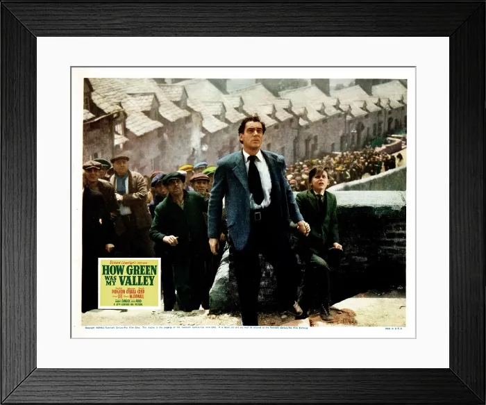 Framed Print : HOW GREEN WAS MY VALLEY, from left, center, Walter Pidgeon, Roddy McDowall, 1941, 20th Century-Fox Film Corporation, TM & Copyright / courtesy Everett Collection