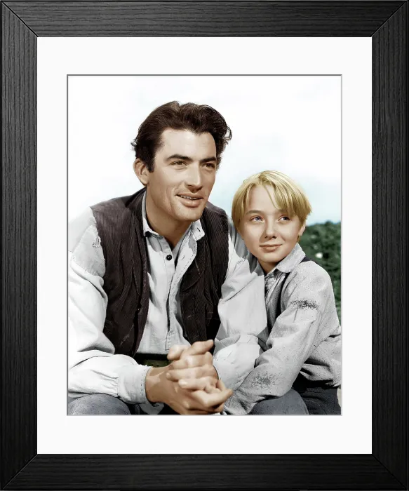 Framed Print : THE YEARLING, from left: Gregory Peck, Claude Jarman, Jr. 1946 Framed Print : THE YEARLING, from left: Gregory Peck, Claude Jarman, Jr. 1946