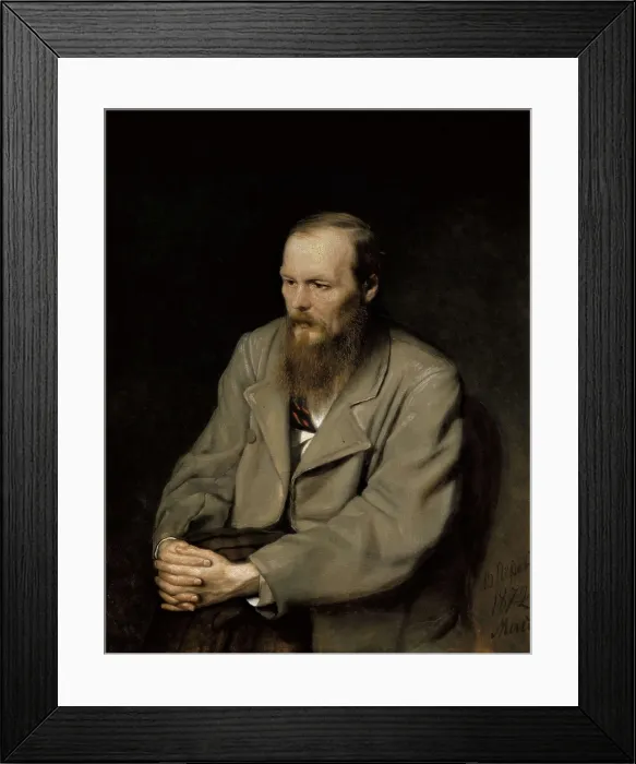 Framed Print : Perov, Vasily (1833-1882). Portrait of Fyodor Dostoyevsky. 1872. Oil on canvas. RUSSIA. Moscow. Tretyakov Gallery. AISA / Everett Collection**US SALES ONLY**