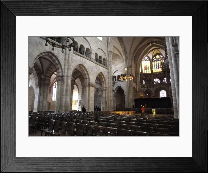 Framed Print : SWITZERLAND. Basel. Cathedral. Gothic art. Architecture. AISA / Everett Collection**US SALES ONLY**