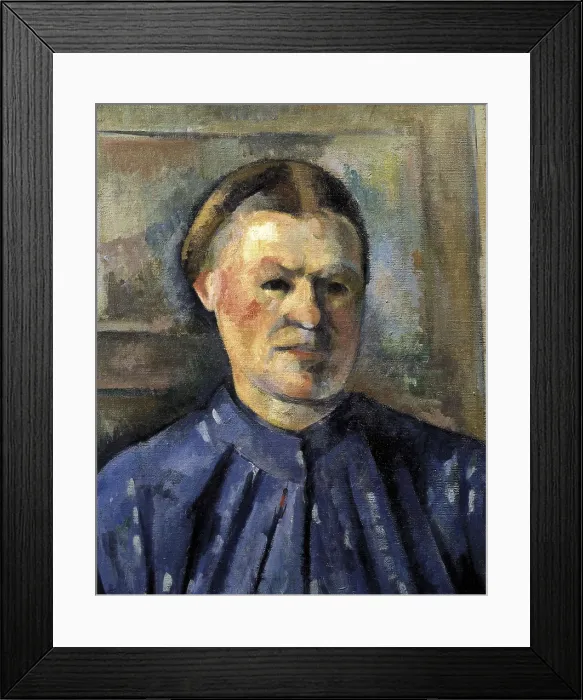 Framed Print : CEZANNE, Paul (1839-1906). Woman with a Coffee Pot. 1890 - 1895. Detail of the face. Post-Impressionism. Oil on canvas. FRANCE. Paris. Muse d'Orsay (Orsay Museum) Framed Print : CEZANNE, Paul (1839-1906). Woman with a Coffee Pot. 1890 - 1895. Detail of the face. Post-Impressionism. Oil on canvas. FRANCE. Paris. Muse d'Orsay (Orsay Museum)
