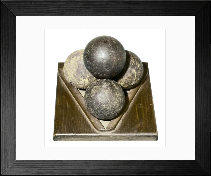 Framed Print : Cannon balls of the French batteries. SPAIN. Vitoria. Museum of the Armera (armoury). AISA / Everett Collection**US SALES ONLY**