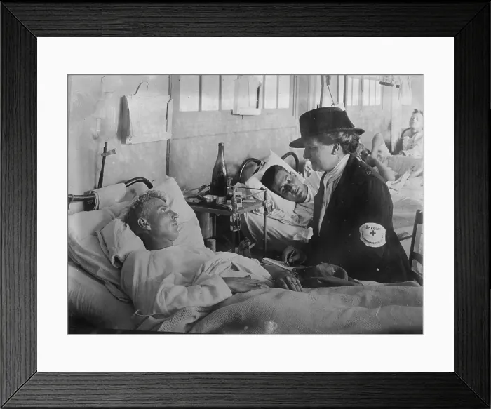 Framed Print : World War I, taking a message for home from a U.S. soldier at Neuilly, France, circa 1914-1918 Framed Print : World War I, taking a message for home from a U.S. soldier at Neuilly, France, circa 1914-1918