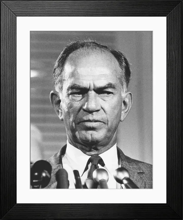 Framed Print : Sen. J. William Fulbright, five term Senator from Arkansas from 1945-1974 Framed Print : Sen. J. William Fulbright, five term Senator from Arkansas from 1945-1974