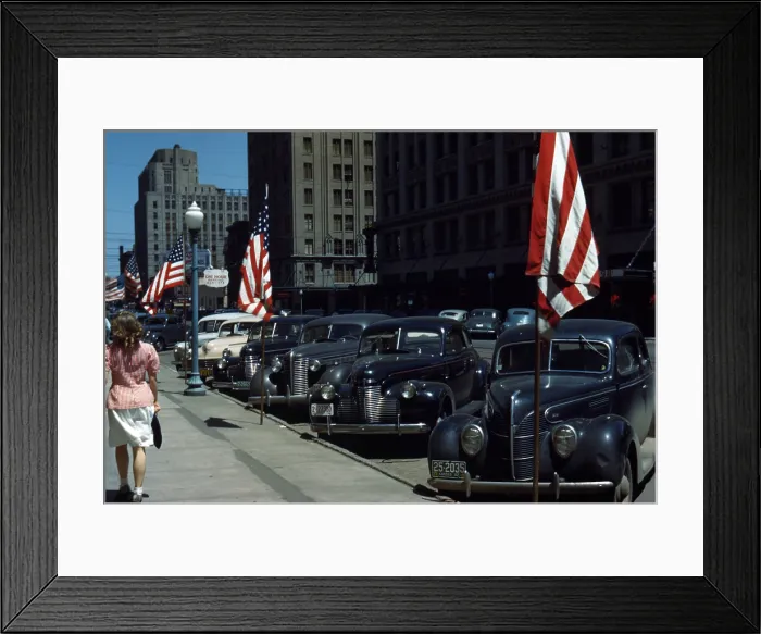 Framed Print : Lincoln, Nebraska, photograph by John Vachon, 1942 Framed Print : Lincoln, Nebraska, photograph by John Vachon, 1942