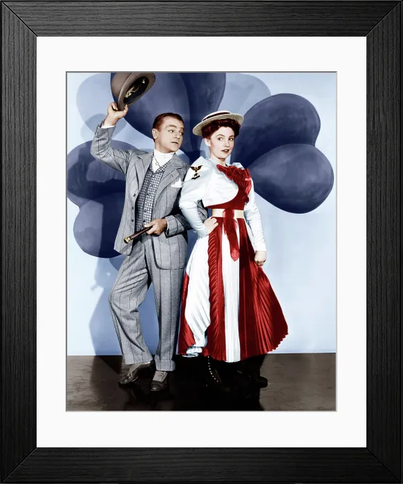 Framed Print : YANKEE DOODLE DANDY, from left: James Cagney (as George M. Cohan), Joan Leslie, 1942