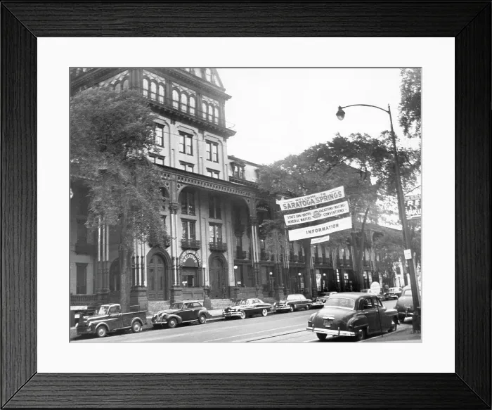 Framed Print : Saratoga Springs, New York, circa 1950s. Courtesy: CSU Archives / Everett Collection Framed Print : Saratoga Springs, New York, circa 1950s. Courtesy: CSU Archives / Everett Collection