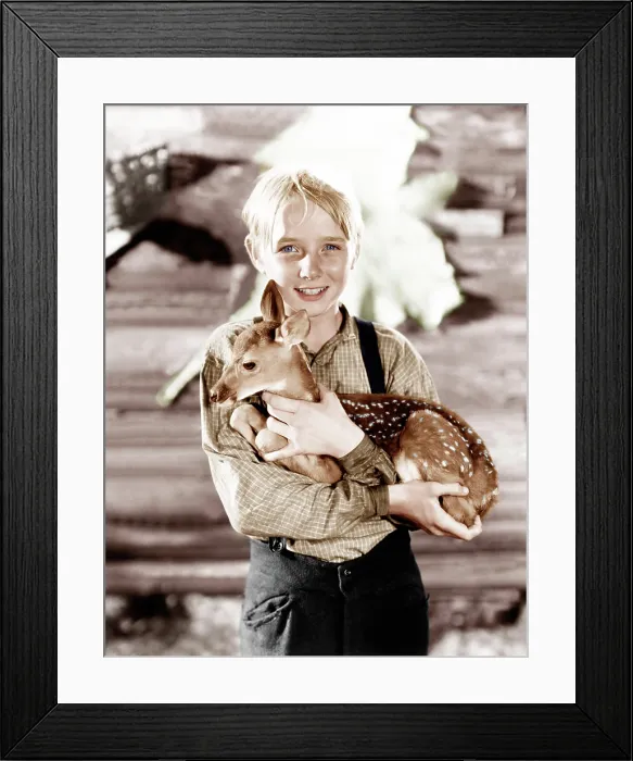 Framed Print : THE YEARLING, Claude Jarman Jr. 1946
