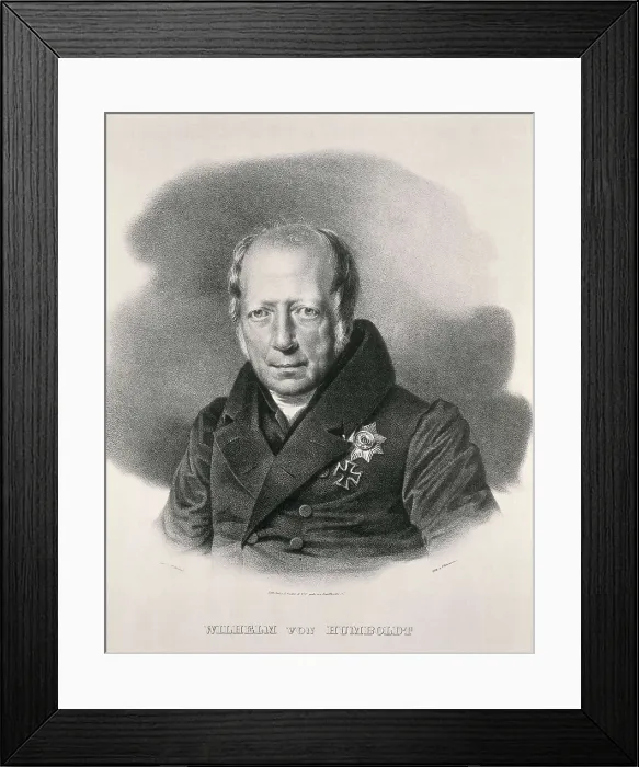 Framed Print : HUMBOLDT, Wilhem von (1767-1835). Litography. AISA / Everett Collection**US SALES ONLY** Framed Print : HUMBOLDT, Wilhem von (1767-1835). Litography. AISA / Everett Collection**US SALES ONLY**