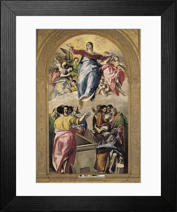 Framed Print : Greco, Domnikos Theotokpoulos, called El (1541-1614). The Assumption of the Virgin. 1577 - 1579. Mannerism art. Oil on canvas. UNITED STATES OF AMERICA. Chicago