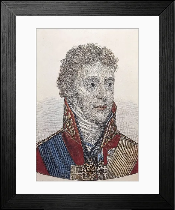 Framed Print : Wellington, Arthur Wellesley, 1st Duke of (1769-1852). Portrait of the Duke of Wellington. Engraving. ITALY. Milan Framed Print : Wellington, Arthur Wellesley, 1st Duke of (1769-1852). Portrait of the Duke of Wellington. Engraving. ITALY. Milan