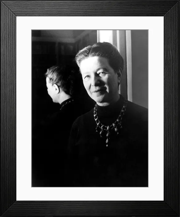 Framed Print : Simone de Beauvoir, 1965. Courtesy: CSU Archives / Everett Collection Framed Print : Simone de Beauvoir, 1965. Courtesy: CSU Archives / Everett Collection