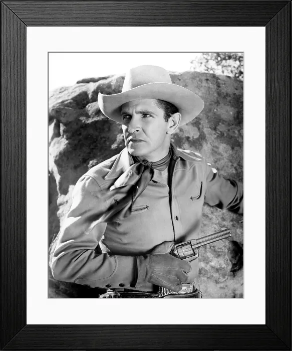 Framed Print : BRAND OF THE OUTLAWS, Bob Steele, 1936 Framed Print : BRAND OF THE OUTLAWS, Bob Steele, 1936