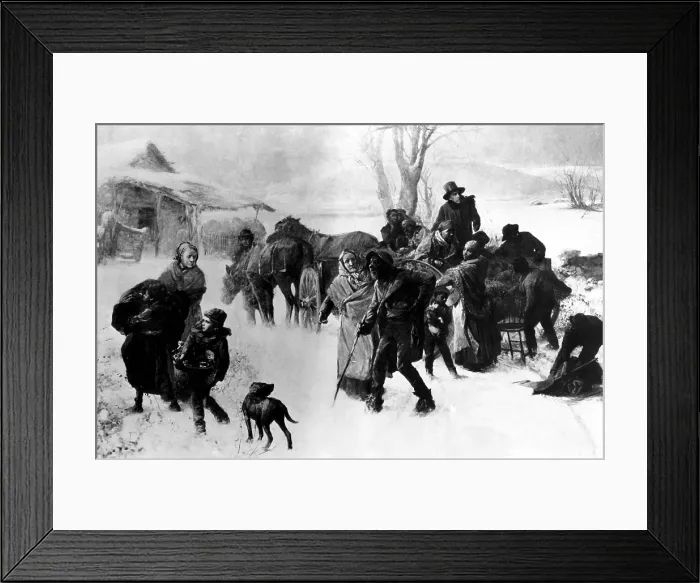 Framed Print : Slaves arriving at a station on the Underground Railroad, early 1800s. Courtesy: CSU Archives / Everett Collection Framed Print : Slaves arriving at a station on the Underground Railroad, early 1800s. Courtesy: CSU Archives / Everett Collection