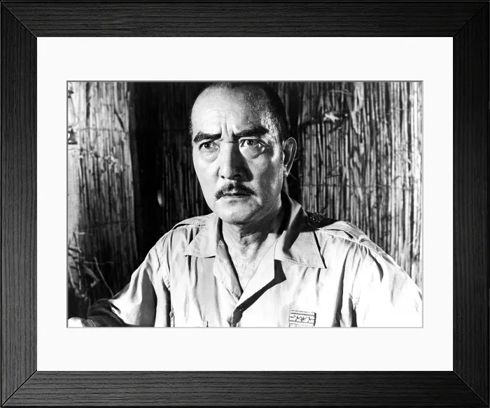 Framed Print : THE BRIDGE ON THE RIVER KWAI, Sessue Hayakawa, 1957 Framed Print : THE BRIDGE ON THE RIVER KWAI, Sessue Hayakawa, 1957