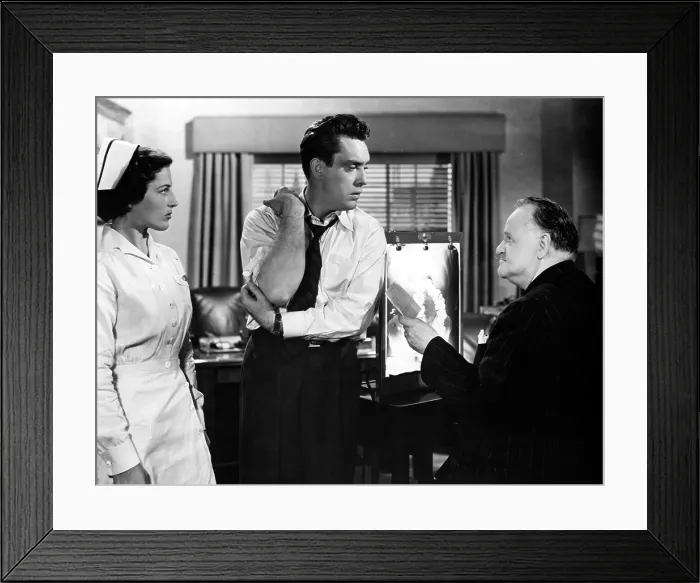 Framed Print : D.O.A. Edmond O'Brien (center), Frank Jaquet (right) 1950