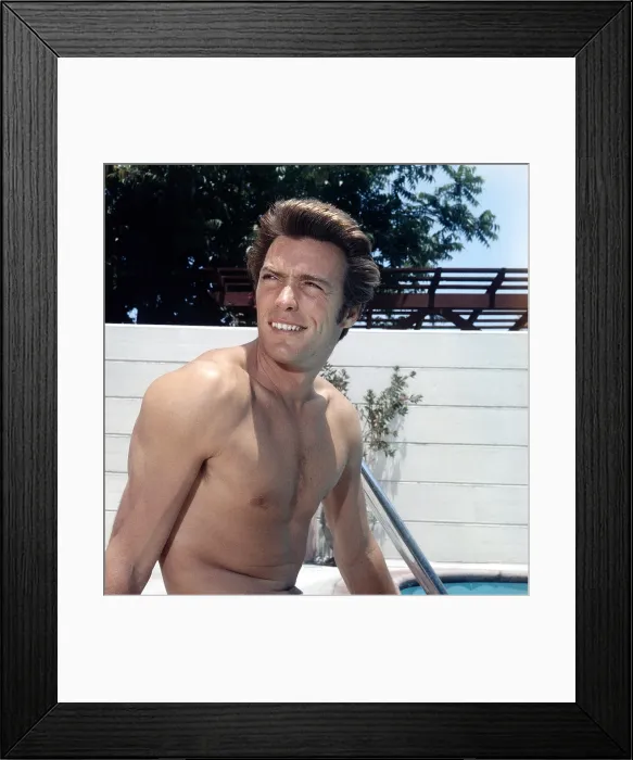 Framed Print : Clint Eastwood, 1959. ph: Fred Swartz / TV Guide / courtesy Everett Collection