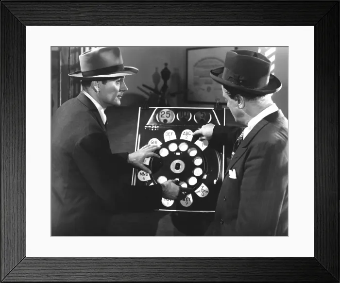 Framed Print : DICK TRACY'S DILEMMA, Ralph Byrd, Lyle Latell, 1947