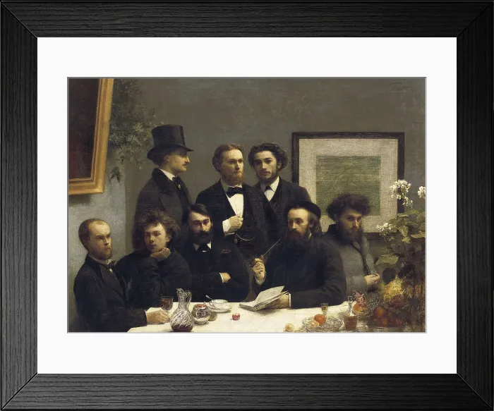 Framed Print : FANTIN-LATOUR, Henri-Thodore (1836-1904). A Corner of the Table. 1872