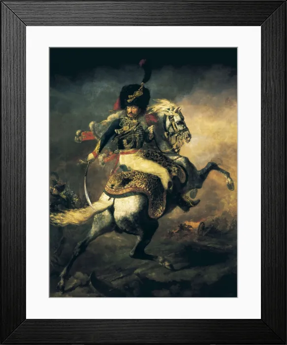 Framed Print : GRICAULT, Thodore (1791-1824). Officer of the Hussars. 1814. Romanticism. Oil on canvas. FRANCE. Paris. Louvre Museum. AISA / Everett Collection**US SALES ONLY**