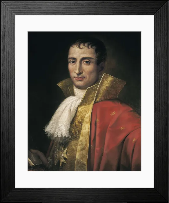 Framed Print : FLAUGIER, Joseph (1757-1813). Portrait of Joseph I. 1808-1813. Neoclassicism. Oil on canvas. SPAIN. Madrid. Municipal Museum. AISA / Everett Collection**US SALES ONLY**