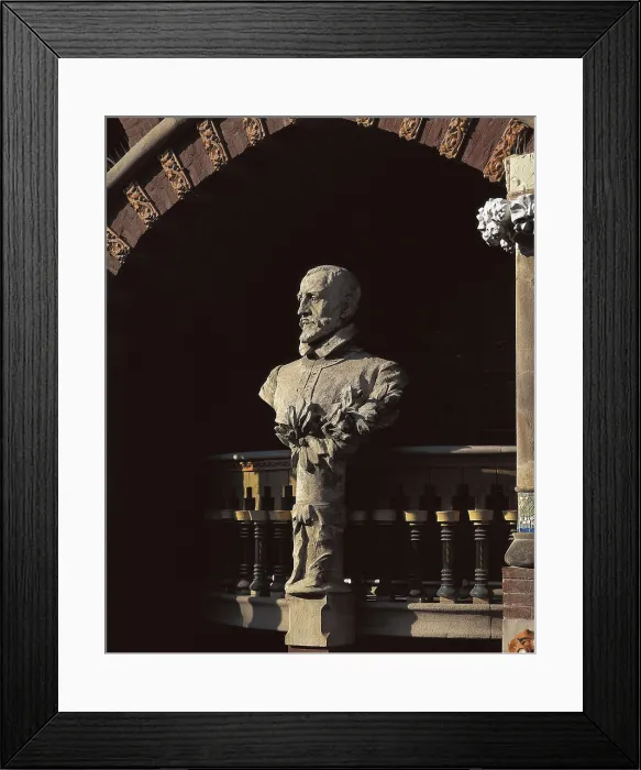 Framed Print : PALESTRINA, Giovanni Pierluigi da (1526-1594). Sculpture on rock. SPAIN. CATALONIA. Barcelona. Palace of Catalan Music. AISA / Everett Collection**US SALES ONLY**