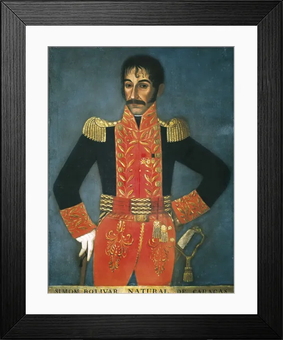 Framed Print : BOLIVAR, Simn (1783-1830). Oil on canvas. COLOMBIA. CUNDINAMARCA. Bogot. Bolivar's Villa. AISA / Everett Collection**US SALES ONLY** Framed Print : BOLIVAR, Simn (1783-1830). Oil on canvas. COLOMBIA. CUNDINAMARCA. Bogot. Bolivar's Villa. AISA / Everett Collection**US SALES ONLY**