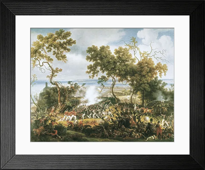 Framed Print : LEJEUNE, Louis-Franois, baron (1775-1848). Battle of Chiclana (March 5, 1811). ca. 1812. Episode of the Peninsular War. Oil on canvas. FRANCE. Versailles