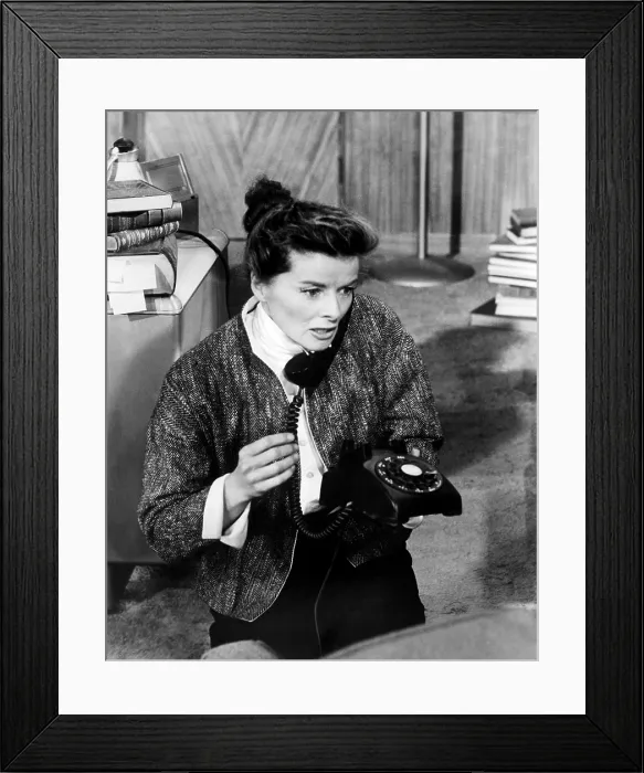 Framed Print : DESK SET, Katharine Hepburn, 1957. TM and Copyright 20th Century-Fox Film Corp. All rights reserved / courtesy Everett Collection