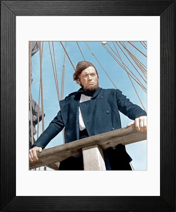 Framed Print : MOBY DICK, Gregory Peck, 1956 Framed Print : MOBY DICK, Gregory Peck, 1956