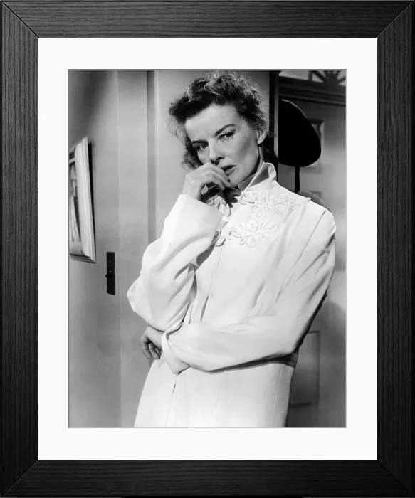 Framed Print : DESK SET, Katharine Hepburn, 1957, 20th Century-Fox Film Corporation, TM & Copyright / courtesy Everett Collection Framed Print : DESK SET, Katharine Hepburn, 1957, 20th Century-Fox Film Corporation, TM & Copyright / courtesy Everett Collection
